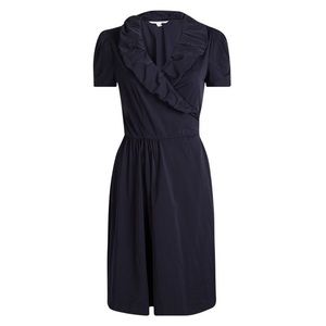 DVF Bethania Tech Poplin Wrap Around Dress | 4